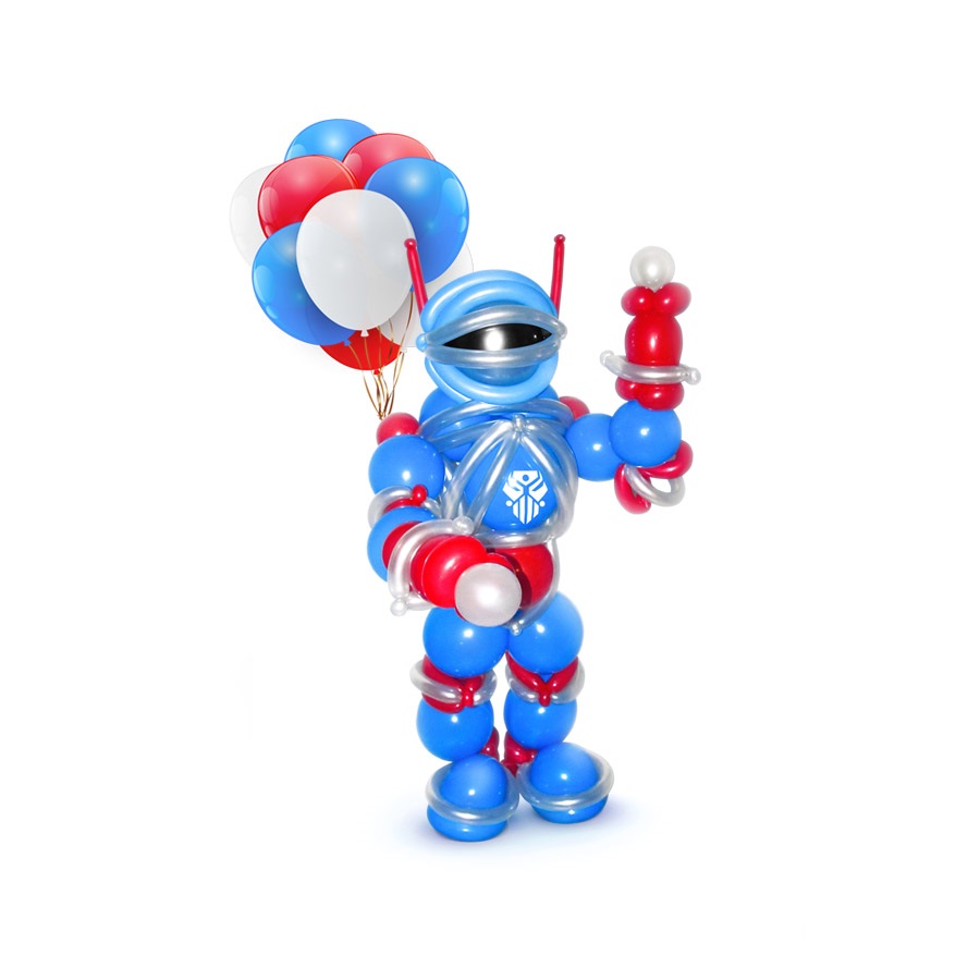 Игру герой шары. Космонавт из шаров. Робот из шаров воздушных. Ракета из шаров воздушных. Фигура Космонавта из шаров.